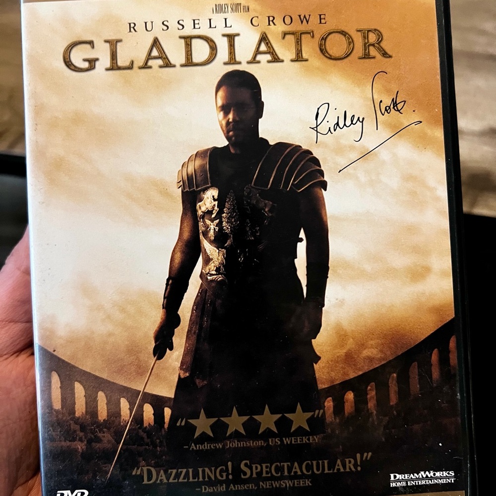 Gladiator DVD with Signature